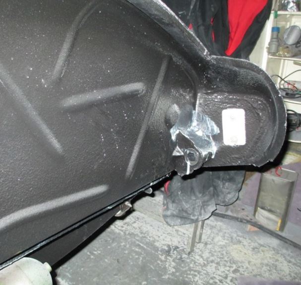 Rear bumper mounting